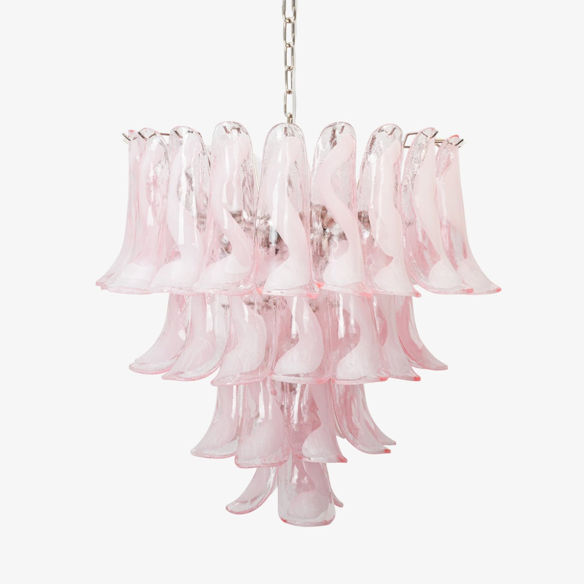 Florentine Lily Glass Chandelier – Handcrafted Murano-Style Pendant Light