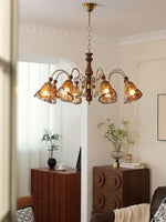 Florenzia Petal Glass Chandelier for Dining Room and Living Room