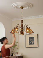 Florenzia Petal Glass Chandelier for Dining Room and Living Room