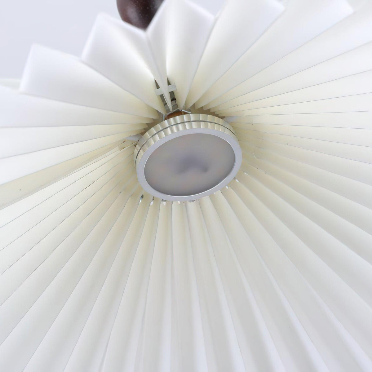 Blossom Paper Pendant Light with Wood and Iron Accents