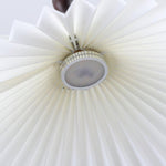 Blossom Paper Pendant Light with Wood and Iron Accents