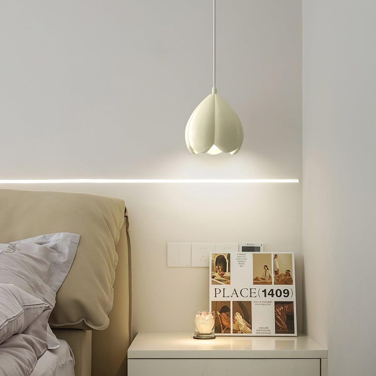 Flower Bud Pendant Light – Modern Minimalist Ceiling Lamp for Bedroom, Dining Room, Kitchen