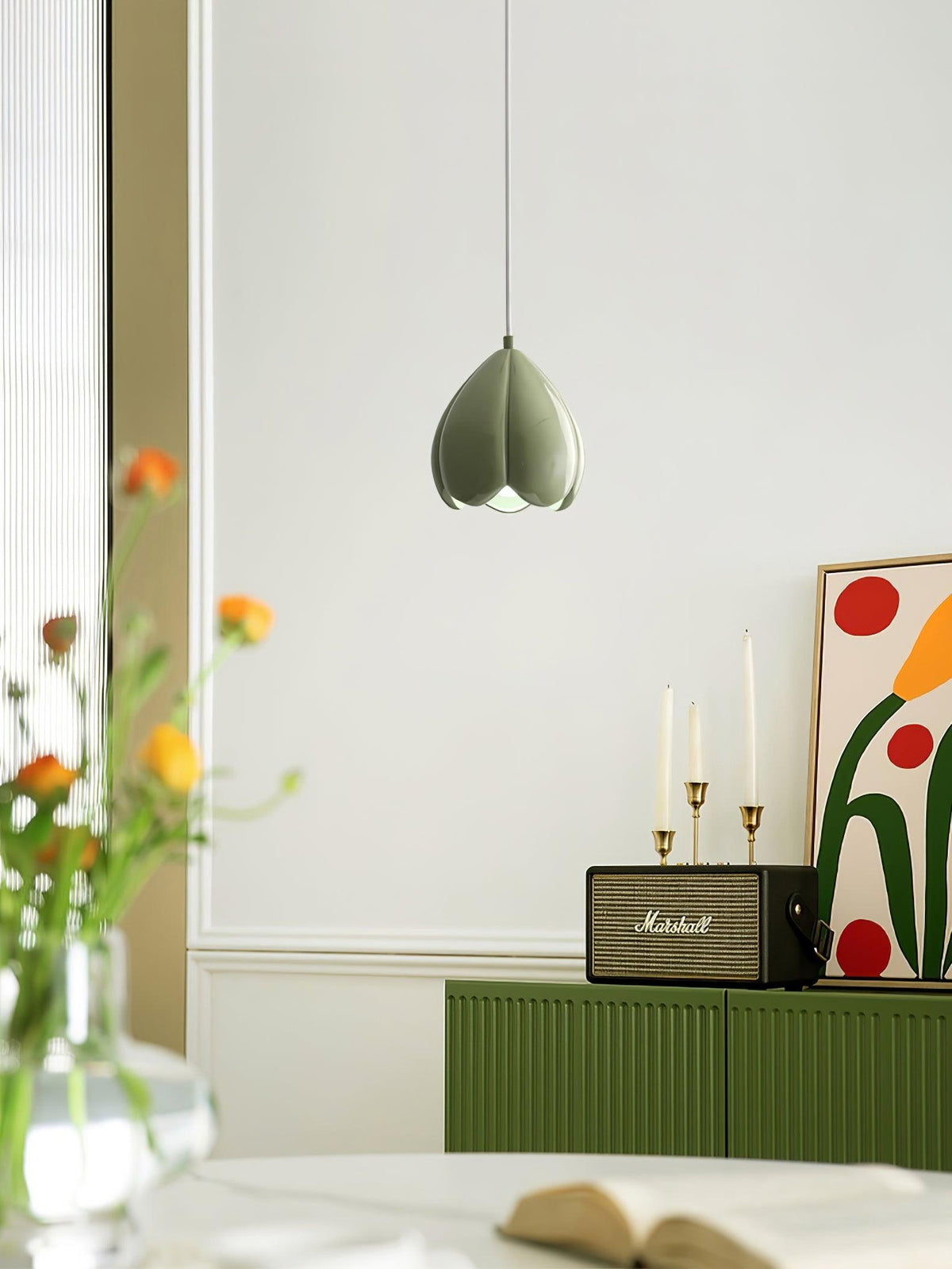 Flower Bud Pendant Light – Modern Minimalist Ceiling Lamp for Bedroom, Dining Room, Kitchen