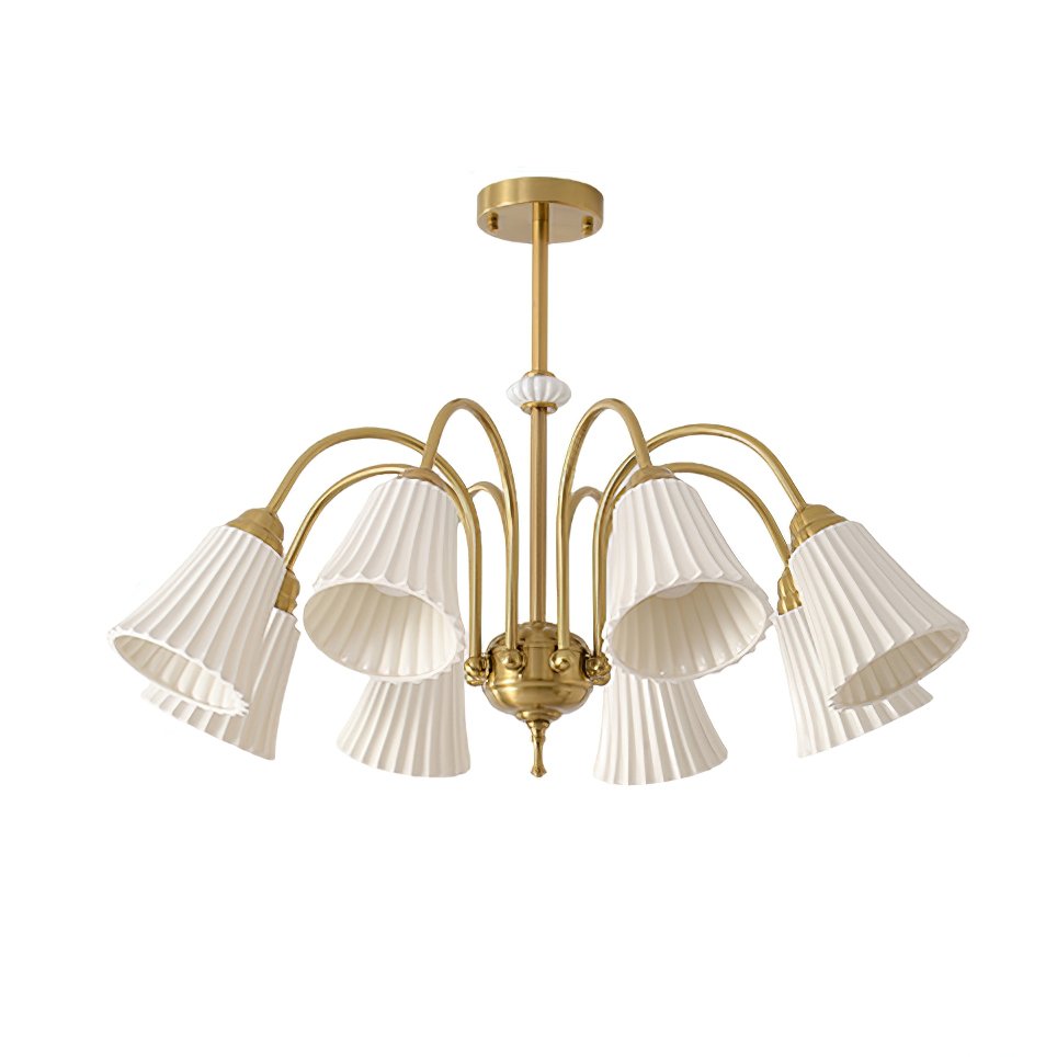 Flower Cup Ceramic Chandelier