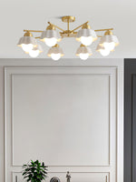 flower-shade-brass-chandelier