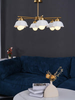 flower-shade-brass-chandelier
