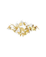 Flying Leaves Crystal Chandelier – Modern Handblown Glass Pendant Light for Dining Room and Living Room