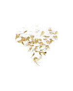 Flying Leaves Crystal Chandelier – Modern Handblown Glass Pendant Light for Dining Room and Living Room