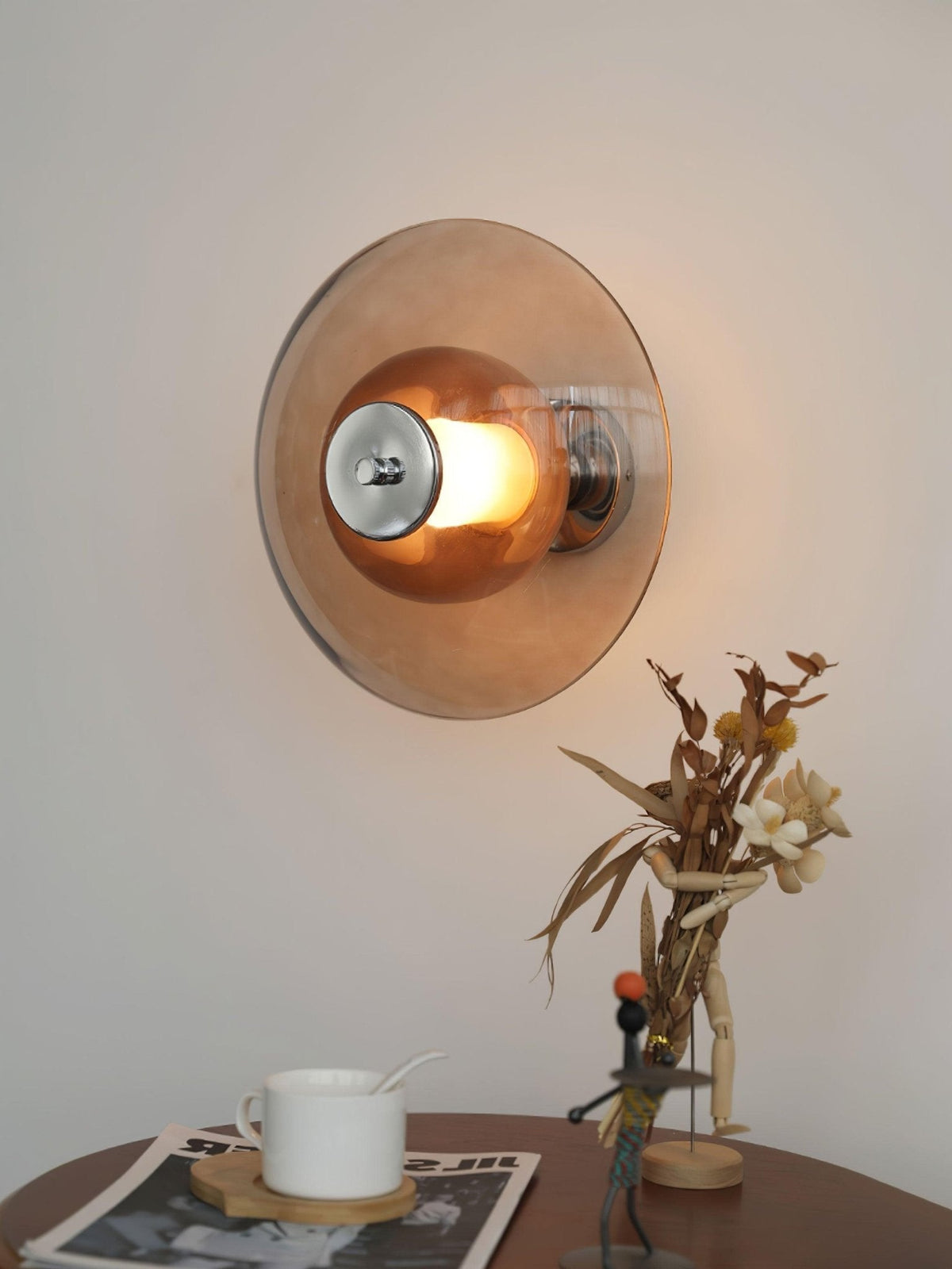 Flying Saucer Plug In Wall Light