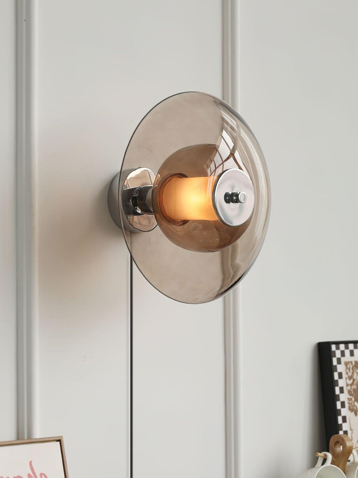 Flying Saucer Plug In Wall Light