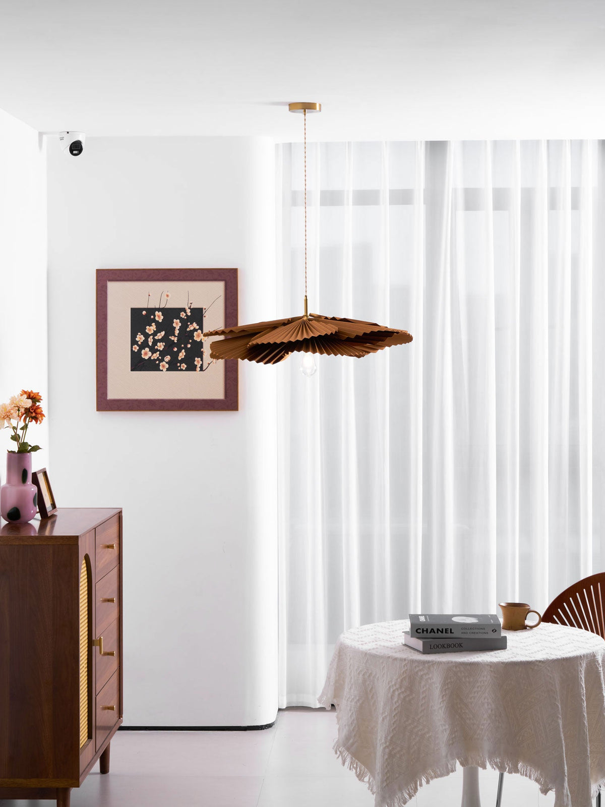 folded-leaf-lotus-chandelier