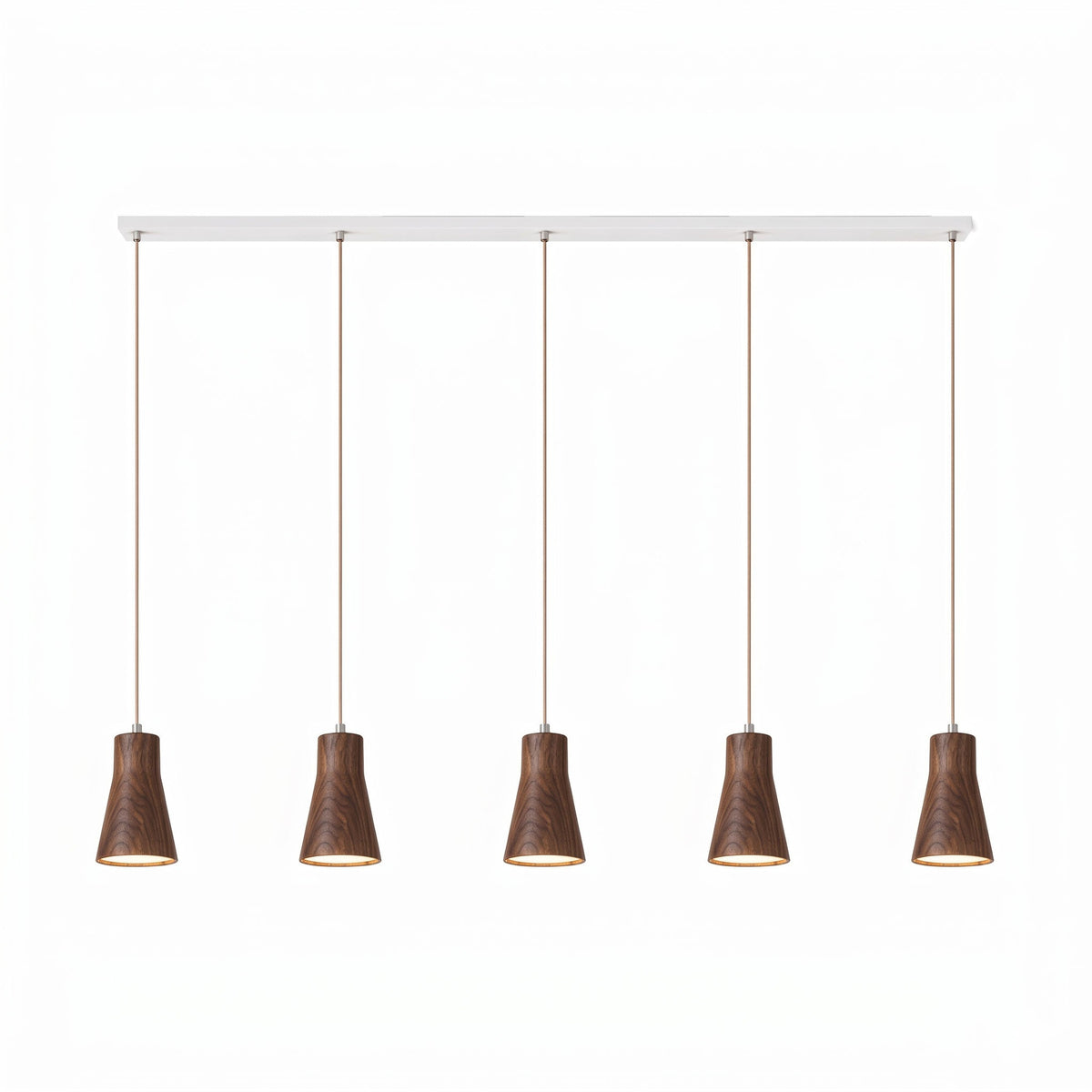 Forma Wood Pendant Lamp – Sculpted Solid Wood, Modern Minimalist Lighting