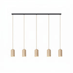 Forma Wood Pendant Lamp – Sculpted Solid Wood, Modern Minimalist Lighting