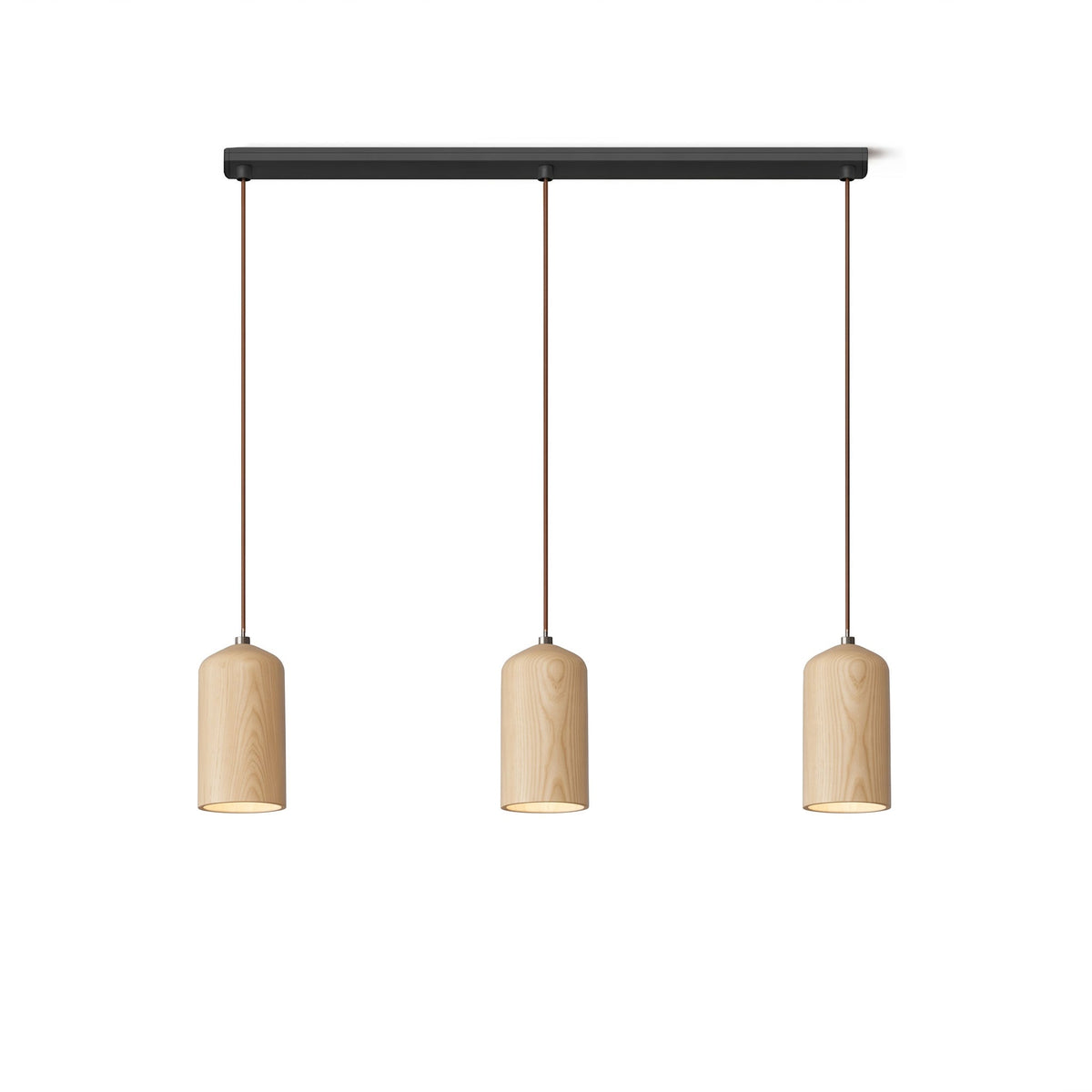 Forma Wood Pendant Lamp – Sculpted Solid Wood, Modern Minimalist Lighting