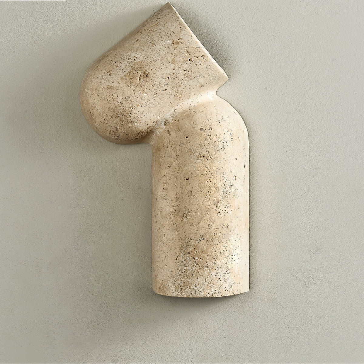 Forma Arc Travertine Wall Sconce – Sculptural LED Wall Light