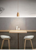 Forma Wood Pendant Lamp – Sculpted Solid Wood, Modern Minimalist Lighting