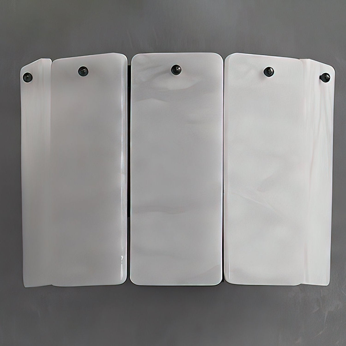 Fractured Alabaster Wall Sconce in Black and Brushed Copper