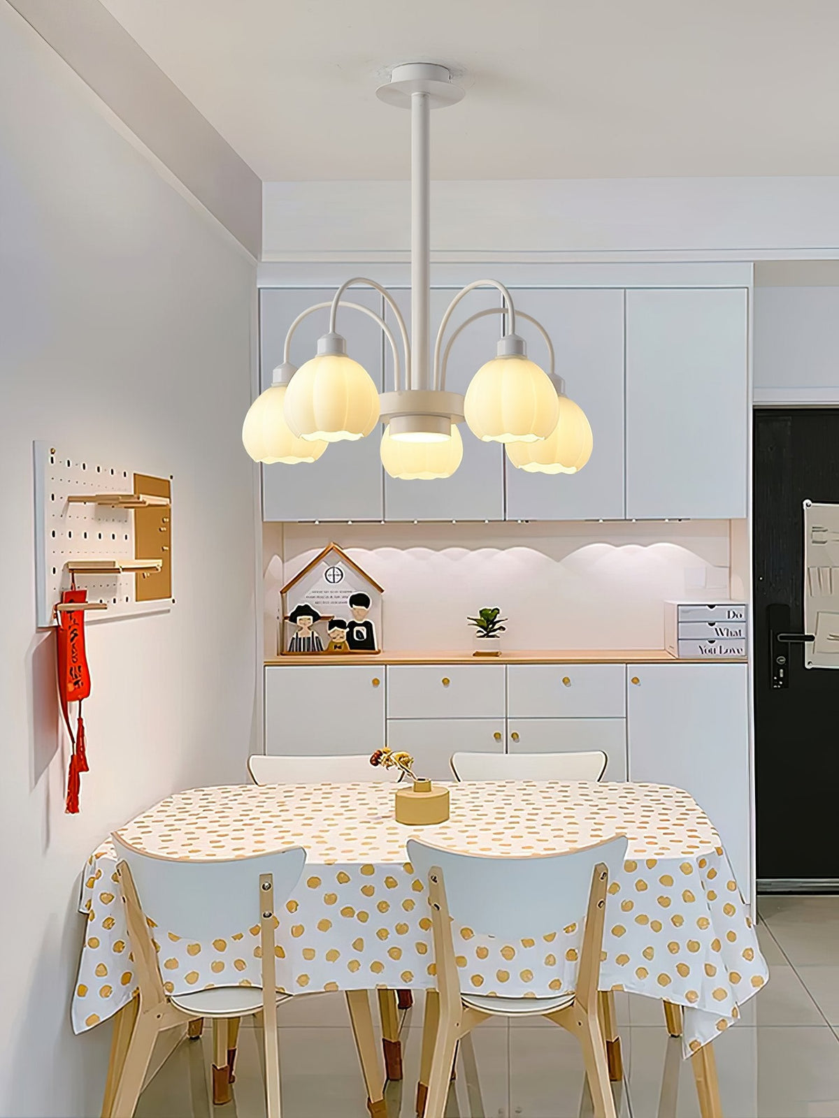 French Cream Bud Chandelier