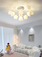 French Romantic Rose Ceiling Lamp