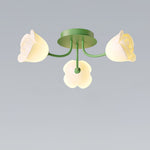 French Romantic Rose Ceiling Lamp