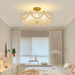 French Style Pearl Glass Chandelier