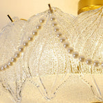 French Style Pearl Glass Chandelier