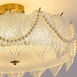 French Style Pearl Glass Chandelier