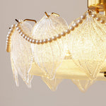French Style Pearl Glass Chandelier