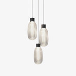 Friso LED Pendant Light – Ribbed Glass Modern Hanging Lamp