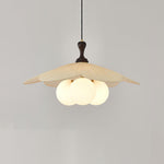 Froselia Pendant Light – Frosted Glass & Walnut Wood Modern Hanging Lamp