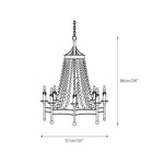 frosted-crystal-bead-chandelier