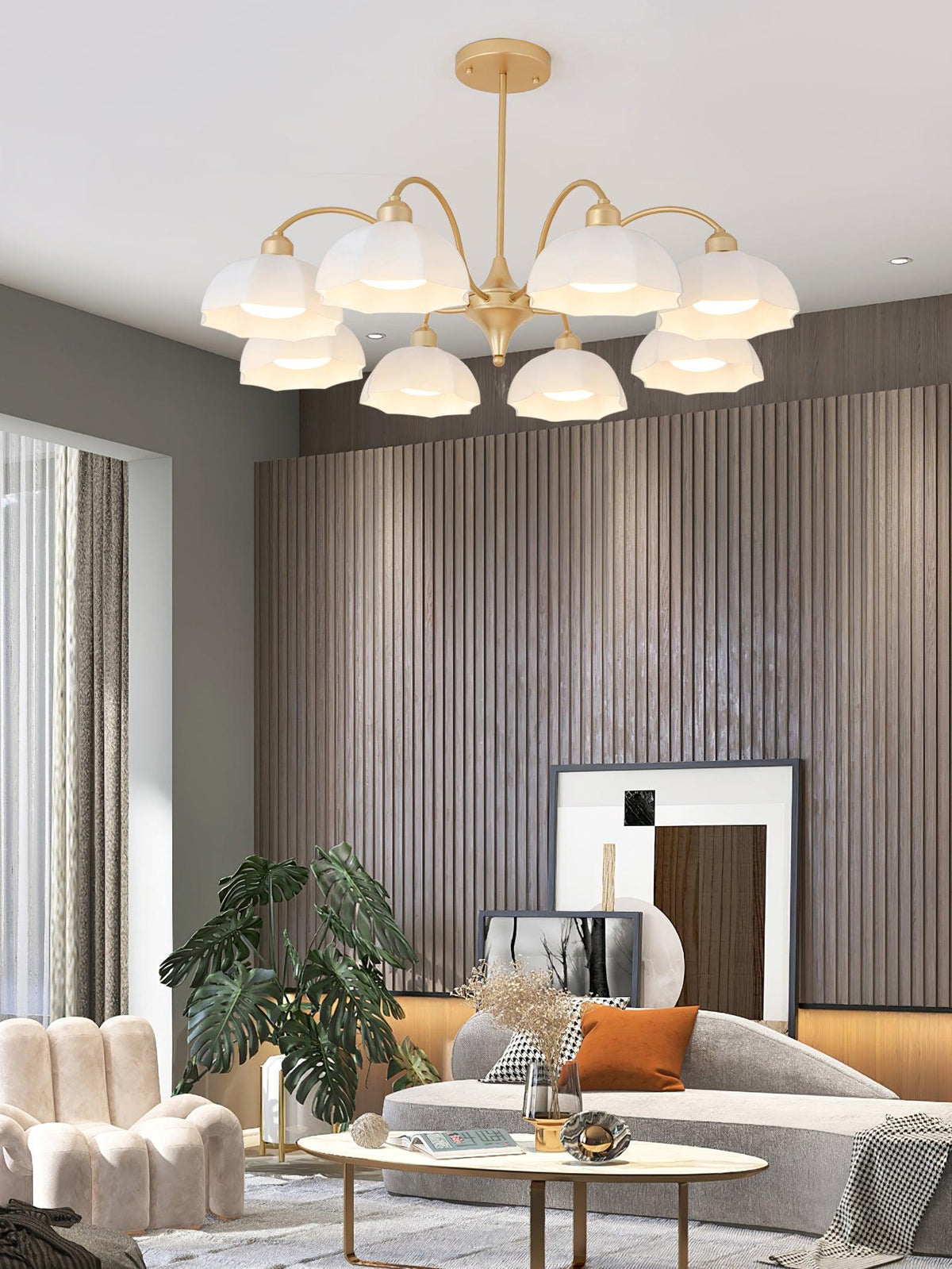 frosted-glass-bell-chandelier