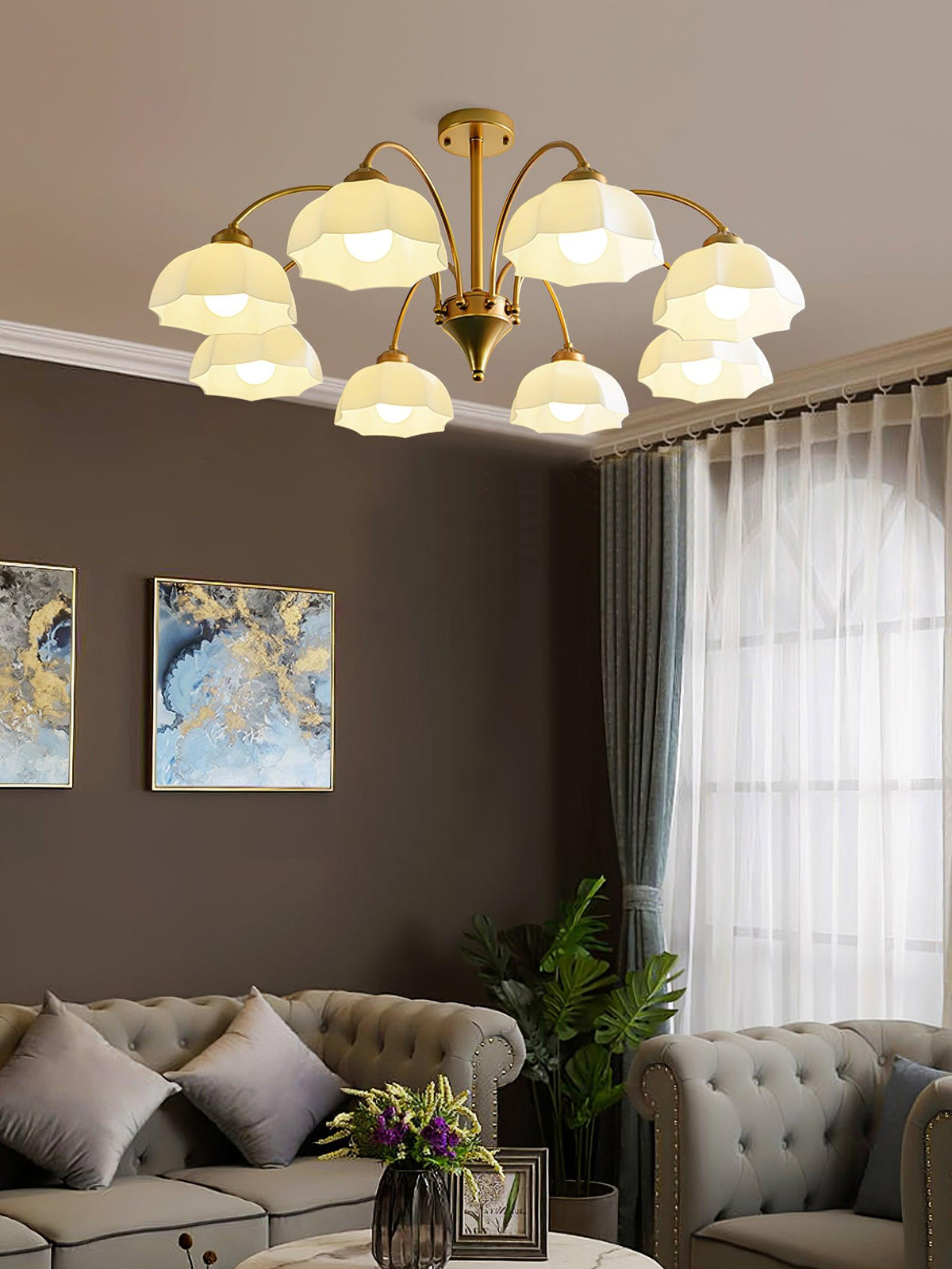 frosted-glass-bell-chandelier