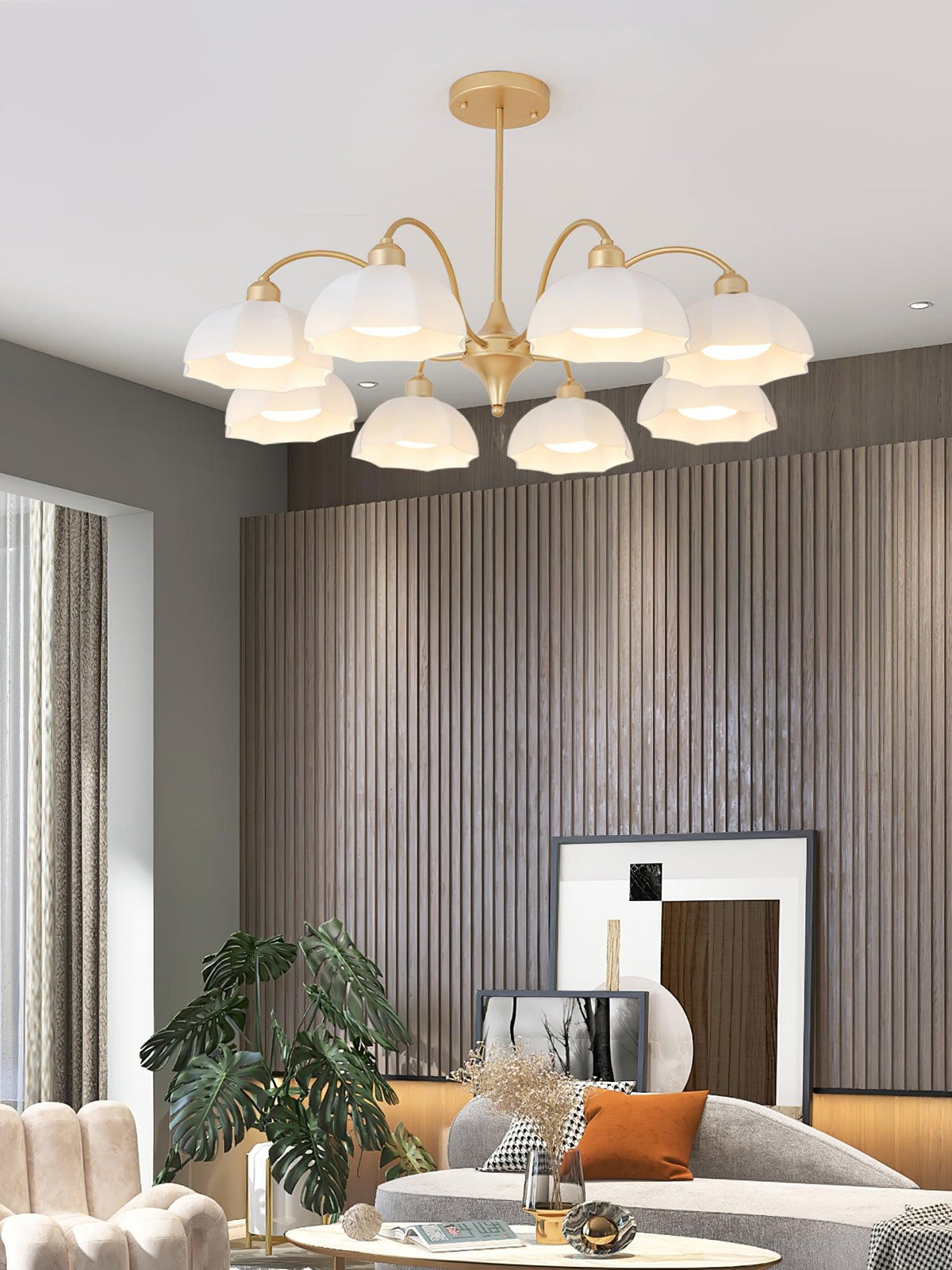 frosted-glass-bell-chandelier