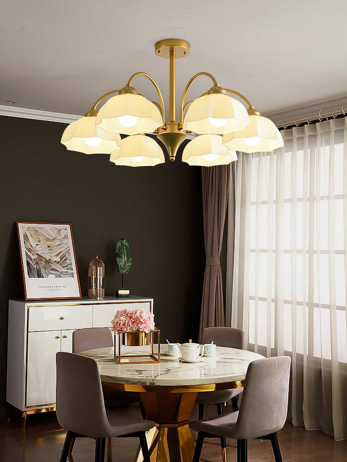 frosted-glass-bell-chandelier