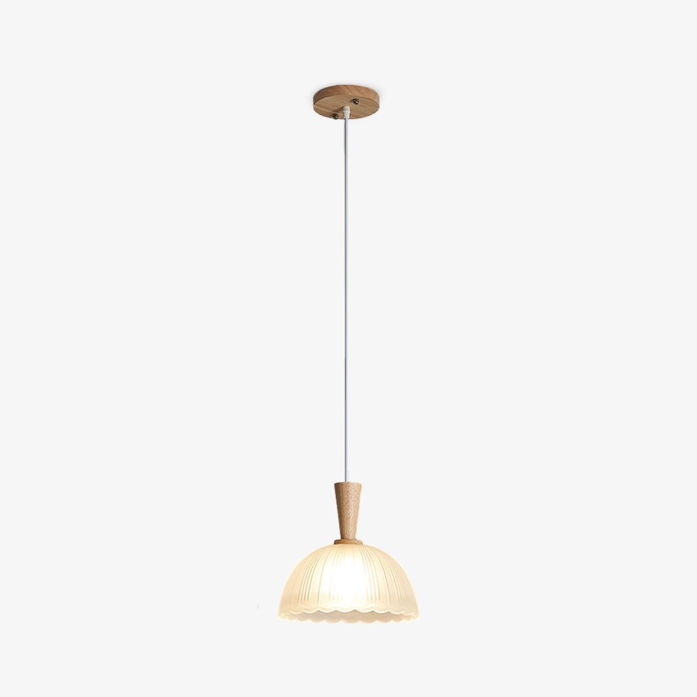 Frosted Glass Bowl Pendant Light