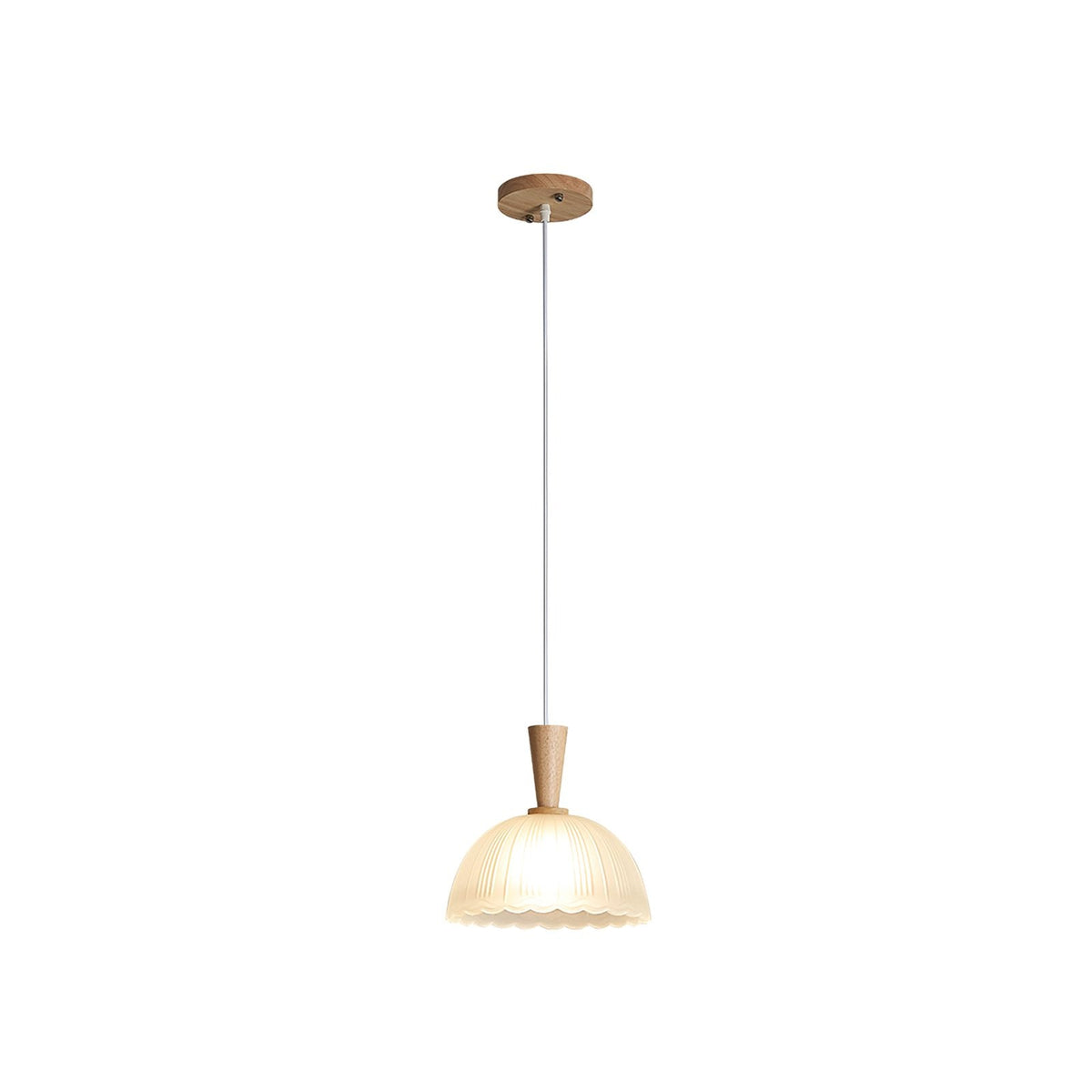 Frosted Glass Bowl Pendant Light