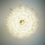 Petals Frosted Glass Chandelier in White | Modern Designer Lighting