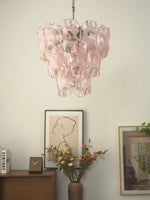 Frostelle Glass Chandelier – Hand-Cast Murano Style Pendant for Dining & Living Rooms