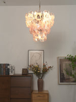 Frostelle Glass Chandelier – Hand-Cast Murano Style Pendant for Dining & Living Rooms