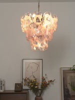 Frostelle Glass Chandelier – Hand-Cast Murano Style Pendant for Dining & Living Rooms