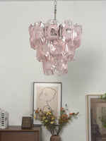 Frostelle Glass Chandelier – Hand-Cast Murano Style Pendant for Dining & Living Rooms