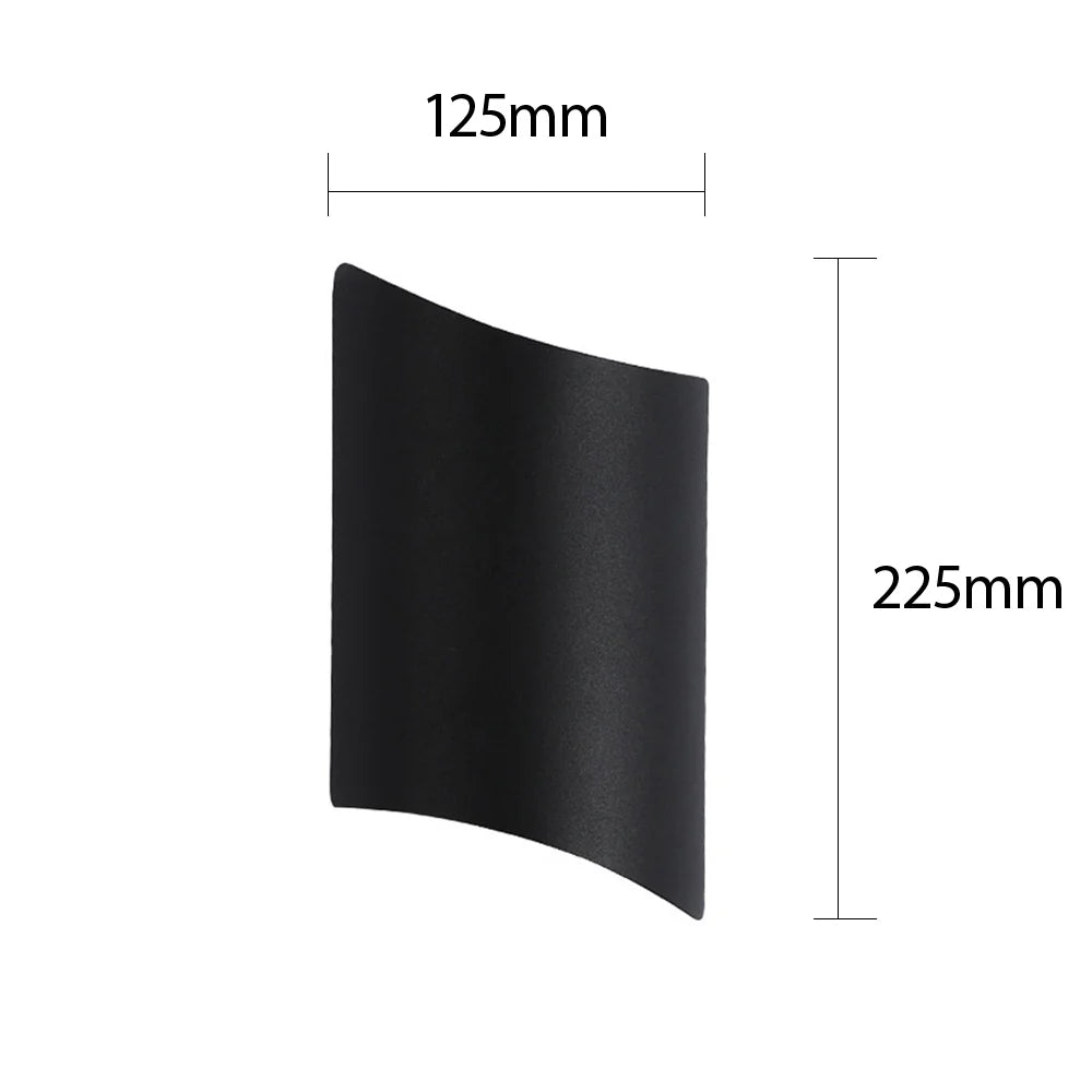 Stylish Functional Waterproof Black Outdoor Wall Lights