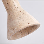 Funnel Travertine Pendant Light – Natural Stone Modern Hanging Lamp