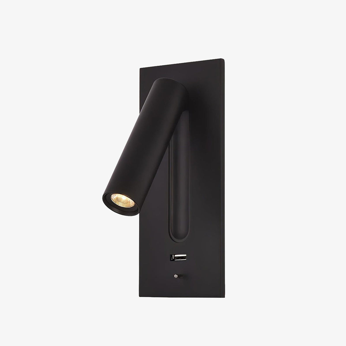 Fuse LED Wall Sconce with USB Charging Port for Bedside and Hallway