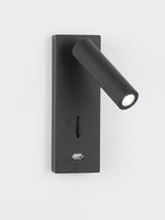 Fuse LED Wall Sconce with USB Charging Port for Bedside and Hallway