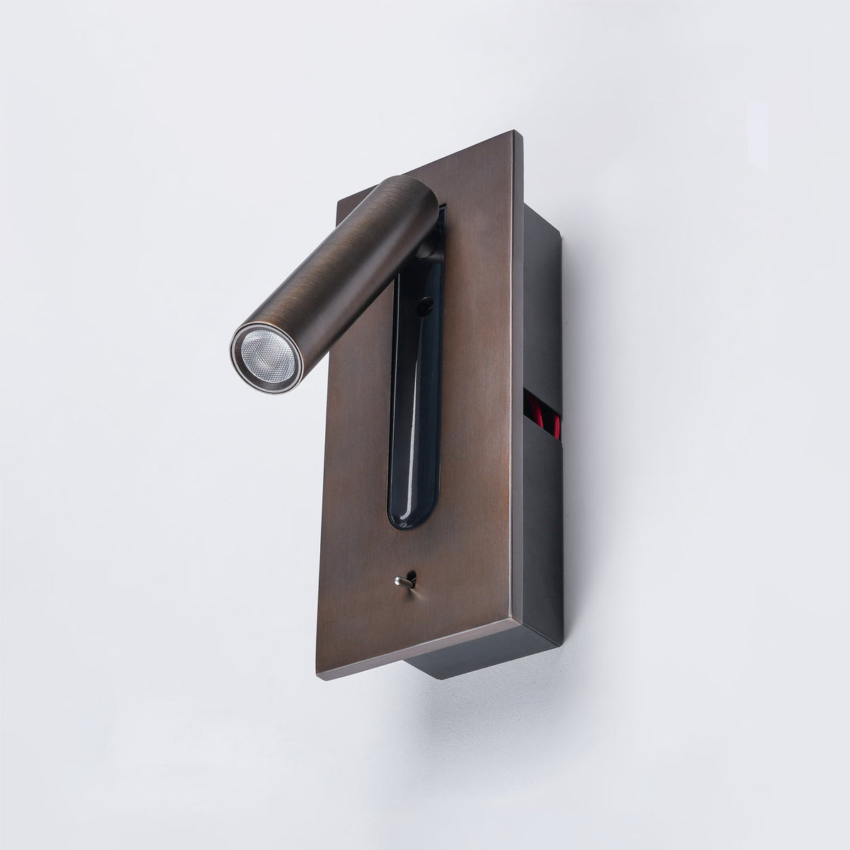 Folded Back LED Wall Sconce for Bedside Reading