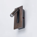 Folded Back LED Wall Sconce for Bedside Reading