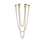Gabriel Gold Crystal Chandelier – Sculptural LED Pendant for Modern Interiors