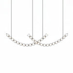 Gabriel Curved LED Chandelier — Customizable Modern Statement Light